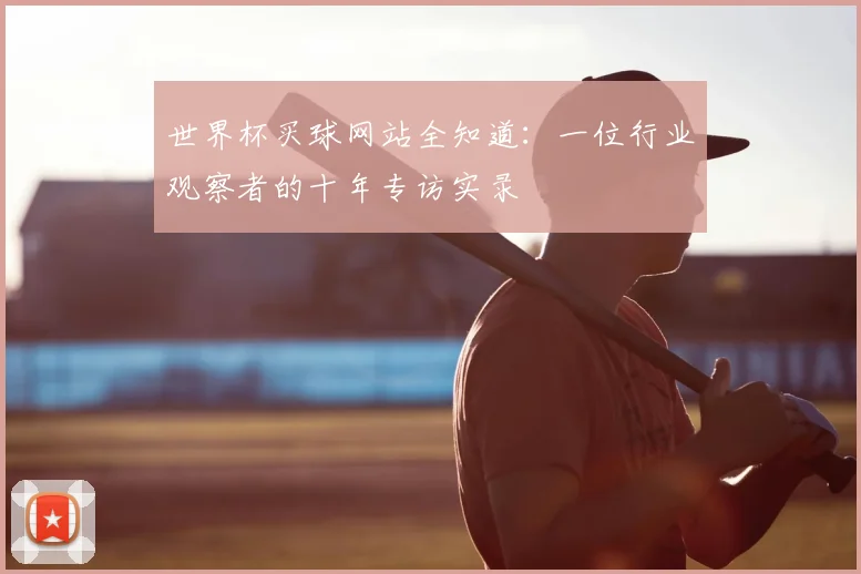 世界杯买球网站全知道：一位行业观察者的十年专访实录